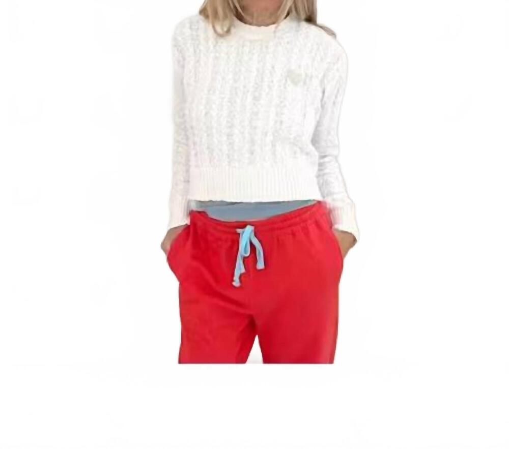 NEW KERRI ROSENTHAL dune sweater in white